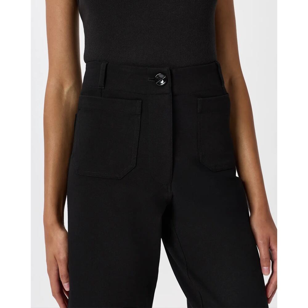 Quince Black Cropped Wide-Leg Pants - Picture 4 of 13